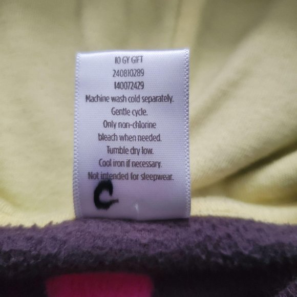 Gymboree Kids Girl's Black/Multi Microfleece Polka Dot Pullover Hoodie Size XS - Picture 5 of 8